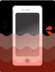 iPhone（アイフォン）水没復旧作業
